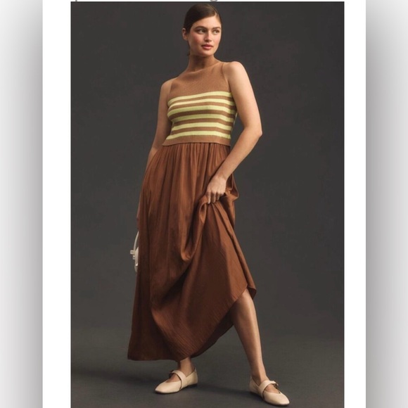 NWT Anthropologie Knit Flowy Dress - Size SP - Gorgeous - Picture 1 of 6